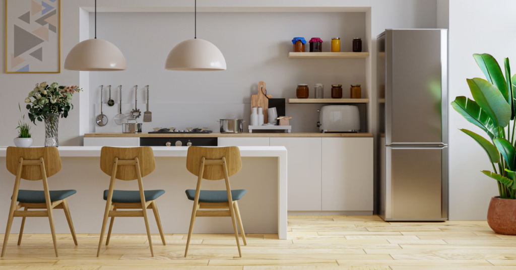 Modular Kitchen with Breakfast Bar